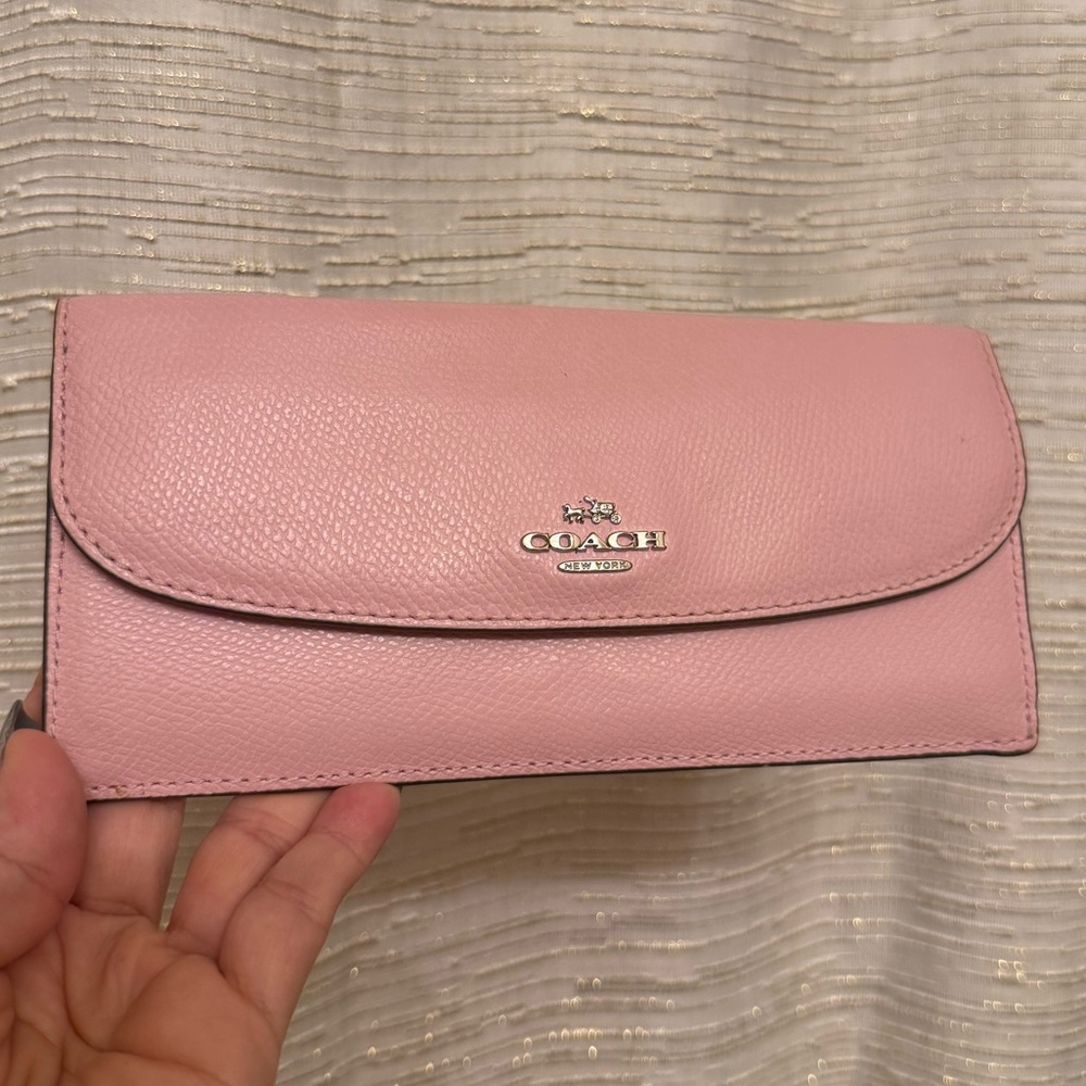 Coach Light Pink Leather Wallet